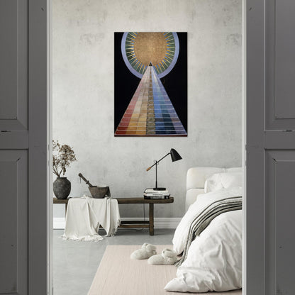 ALTAR PAINTING 1915 - Hilma af Klint Brushed Aluminum Print - 70x100 cm / 28x40 inches | Hilma af Klint Aluminum Print | Hilma af Klint Prints