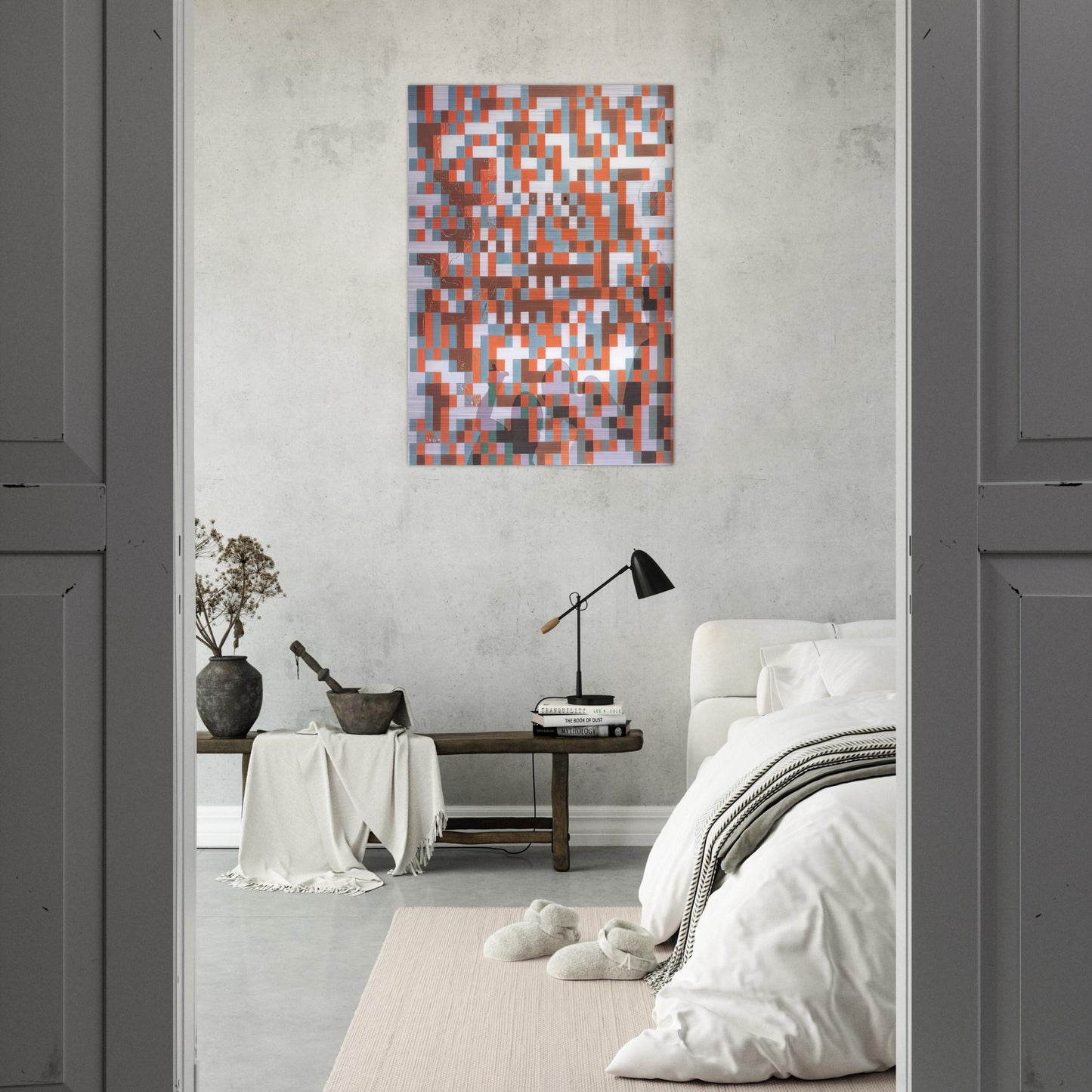 CYBERNETIC ODALISUQE HOMAGE TO BELA JULESZ - Salvador Dali Brushed Aluminum Print - 70x100 cm / 28x40 inches | Salvador Dali Aluminum Print | Salvador Dali Prints