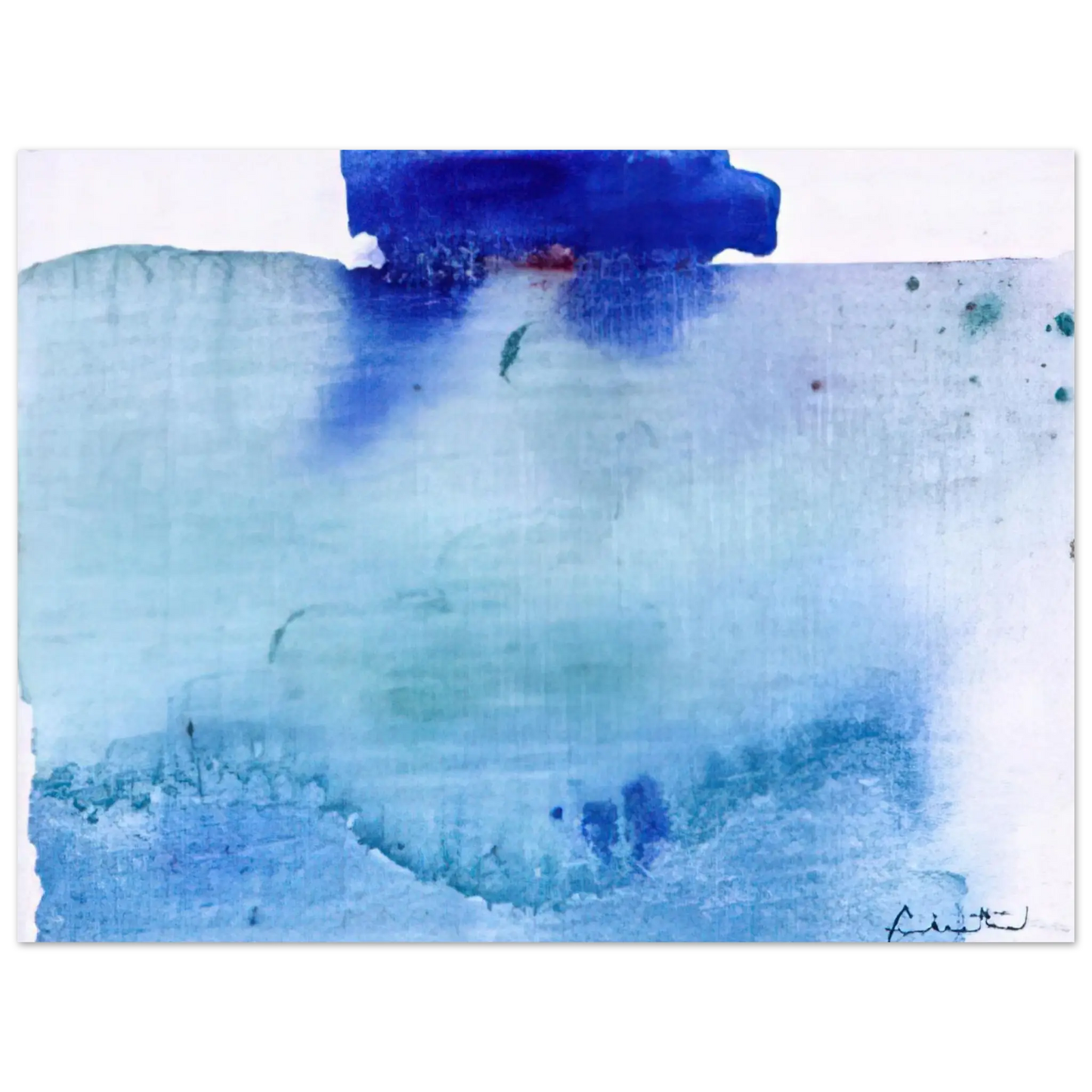 Helen Frankenthaler - Untitled - 1982 Wall art - 75x100 cm / 30x40 inches - Fine Art Poster - -