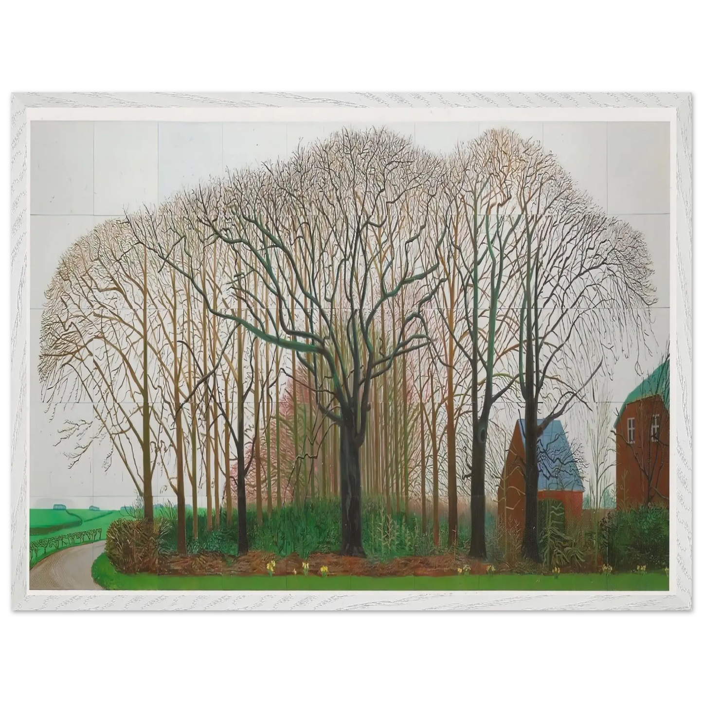 David Hockney - David Hockney Wall art - A1 (59.4 x 84.1  cm) - Premium Wooden Framed Poster With Fine Art Paper - Black frame