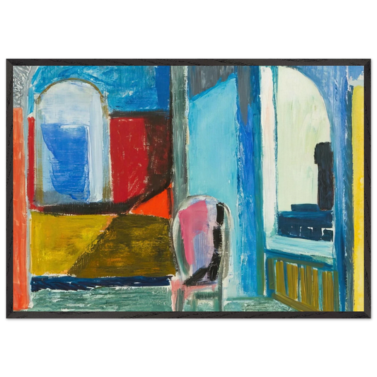 Interior - 1951 - Tove Jansson 70x100 cm / 28x40 inches Framed Art Print – Black Wooden Frame