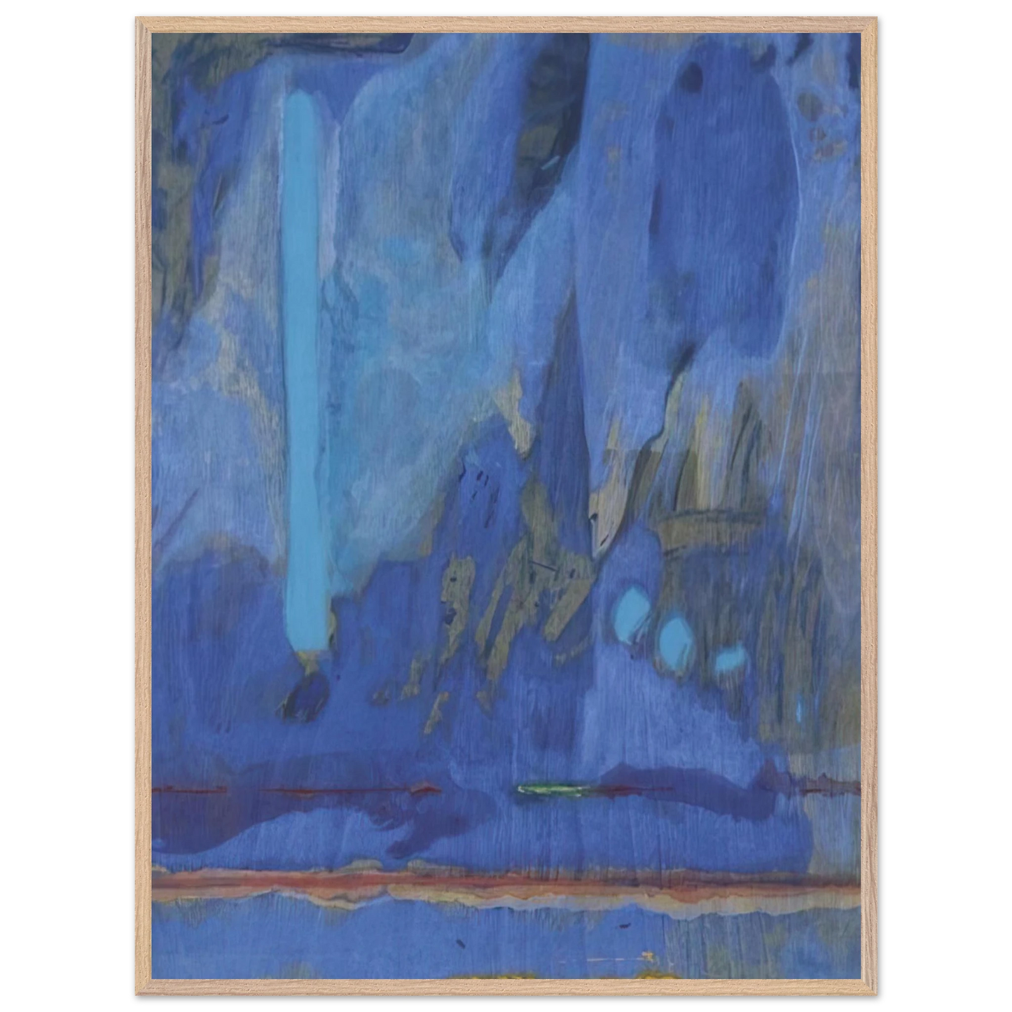 Helen Frankenthaler - Tales of Genji III - 1998 Wall art - A1 (59.4 x 84.1  cm) - Premium Wooden Framed Poster With Fine Art Paper-canvas - Black frame