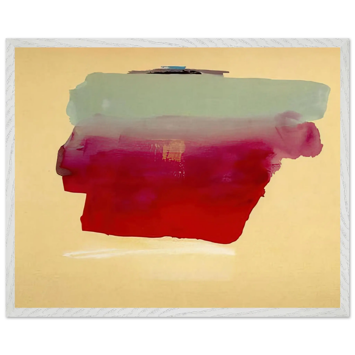 Helen Frankenthaler - Robinson s Wrap - 1974 Wall art - 40x50 cm / 16x20 Inches - Premium Wooden Framed Poster With Fine Art Paper - Black frame