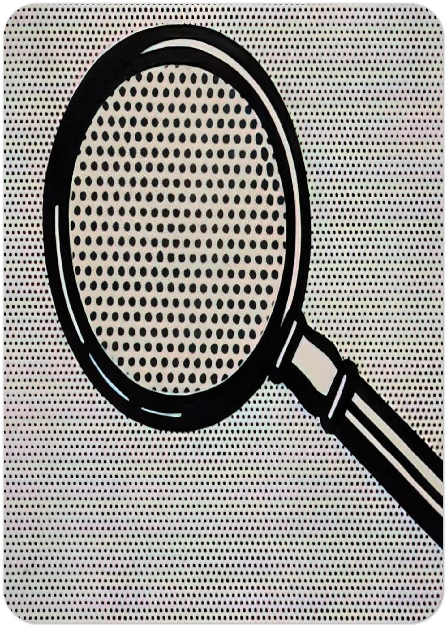 MAGNIFYING GLASS 1963 By Roy Lichtenstein Pack of 10 Post Cards | Roy Lichtenstein Post Cards | A6 (10.5 x 14.8 cm) - 4.1 x 5.8 inches