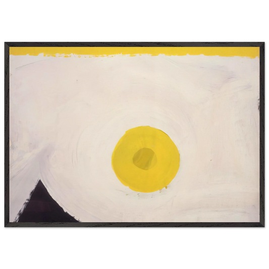 Untitled  F 60-1  - Al Held 70x100 cm / 28x40 inches Framed Art Print – Black Wooden Frame