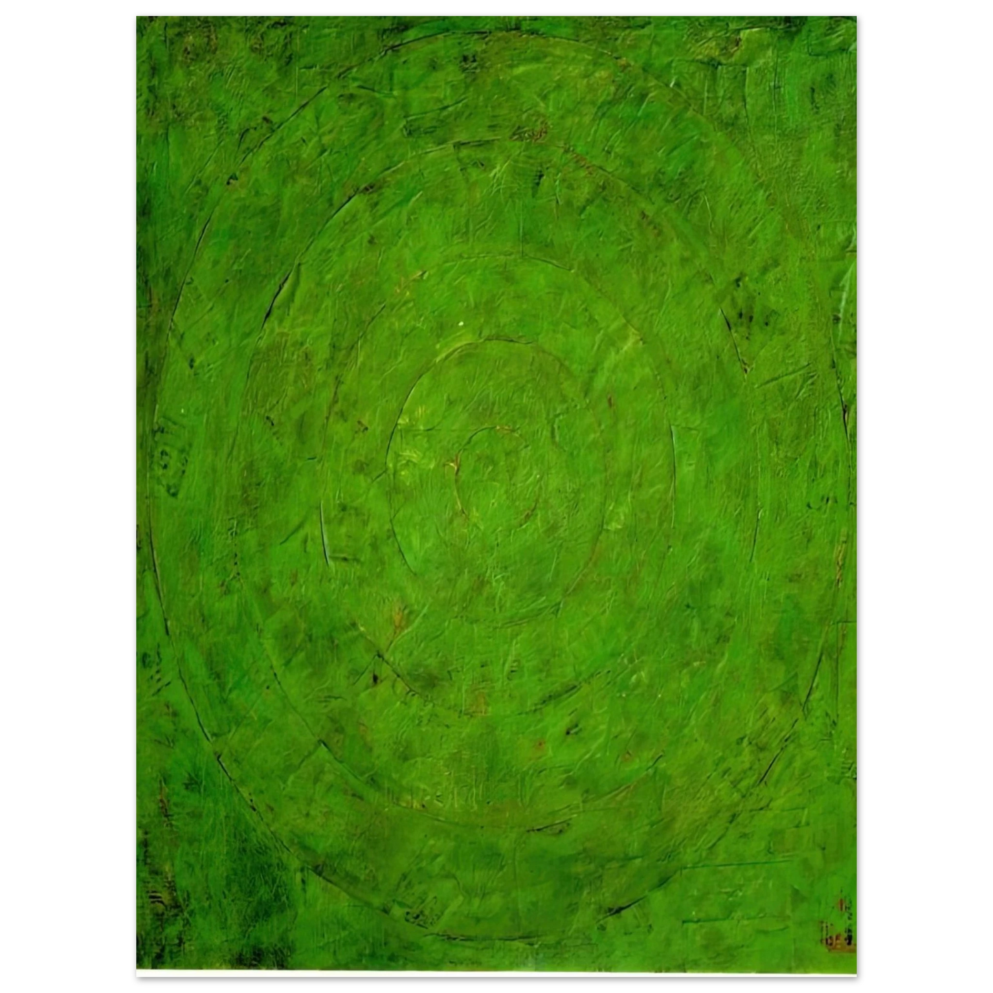 Jasper Johns - GREEN TARGET  75x100 cm / 30x40inches Fine Art Poster