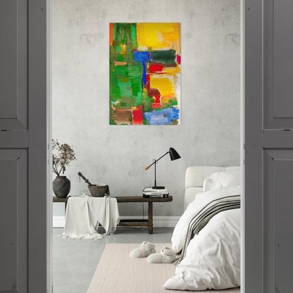 Dew and Dusk - Hans Hofmann Brushed Aluminum Print - 70x100 cm / 28x40 inches | Hans Hofmann Aluminum Print | Hans Hofmann Prints