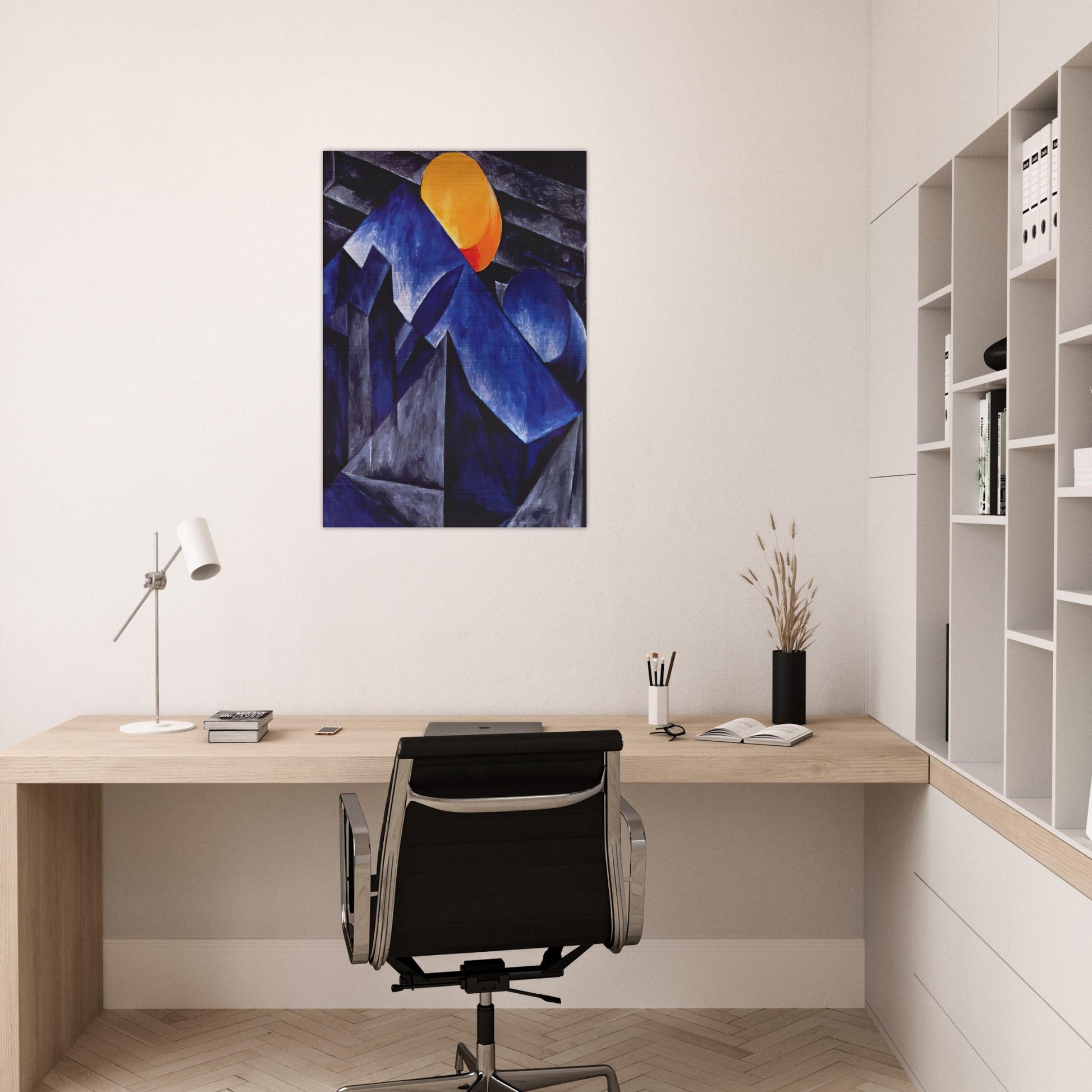 Composition - 1914 - Natalia Goncharova Brushed Aluminum Print - 70x100 cm / 28x40 inches | Natalia Goncharova Aluminum Print | Natalia Goncharova Prints