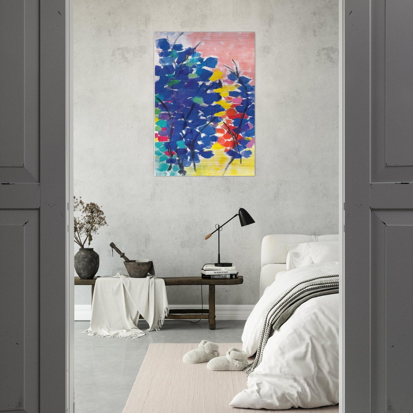 UNTITLED FLORAL ABSTRACTION 1970 - Alma Woodsey Thomas Brushed Aluminum Print - 70x100 cm / 28x40 inches | Alma Woodsey Thomas Aluminum Print | Alma Woodsey Thomas Prints