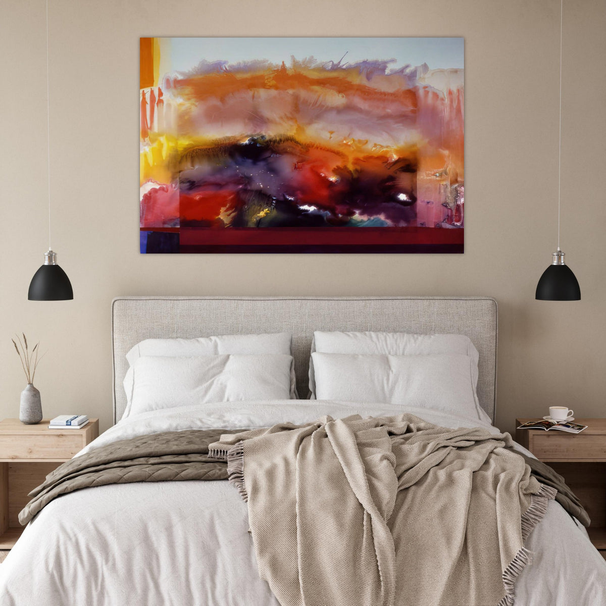 Butterfly Of Winter - 1985 - Ronnie Landfield Art Prints - 100x150 cm / 40x60″ inches | Ronnie Landfield Poster | Ronnie Landfield Prints