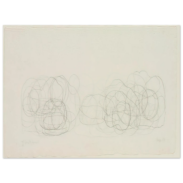 John Cage - 7R15 Where R=Ryoanji - 1983  75x100 cm / 30x40inches Fine Art Poster