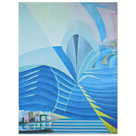 Benedetta Cappa - Synthesis of Marine Communications - 1934  75x100 cm / 30x40inches Fine Art Poster