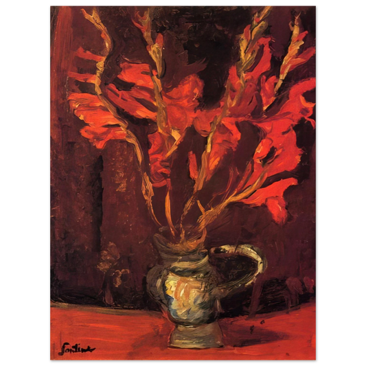 Chaim Soutine - GLADIOLI 1919  75x100 cm / 30x40inches Fine Art Poster
