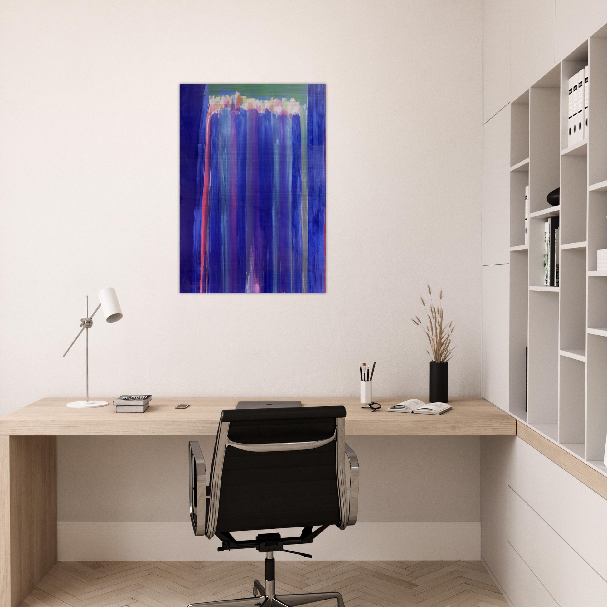 Marine Mystery - 1972 - Ronnie Landfield Brushed Aluminum Print - 70x100 cm / 28x40 inches | Ronnie Landfield Aluminum Print | Ronnie Landfield Prints