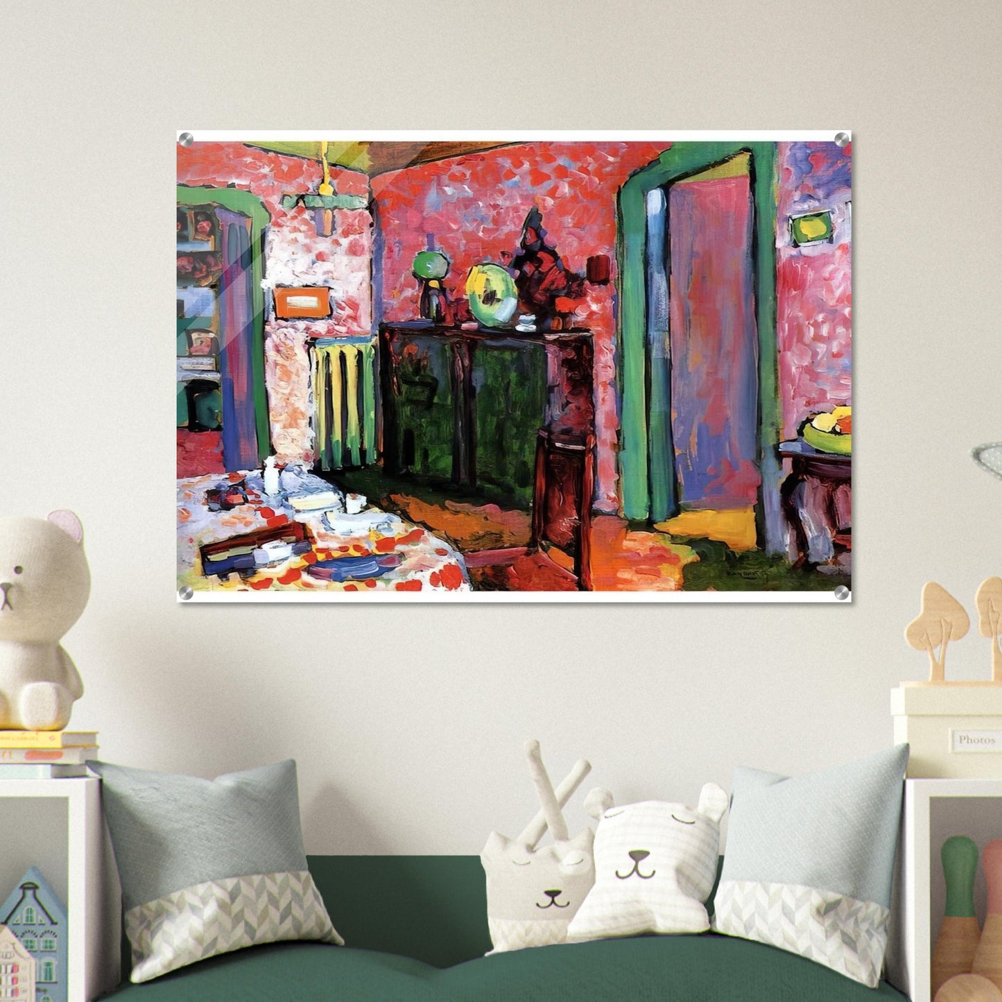 INTERIOR MY DINING ROOM 1909 - Wassily Kandinsky Acrylic Print - 70x100 cm / 28x40″ inches