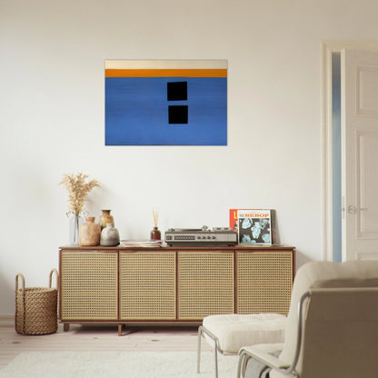 Double Aegean Sun-Box - 1968 - Theodoros Stamos Brushed Aluminum Print - 70x100 cm / 28x40 inches | Theodoros Stamos Aluminum Print | Theodoros Stamos Prints