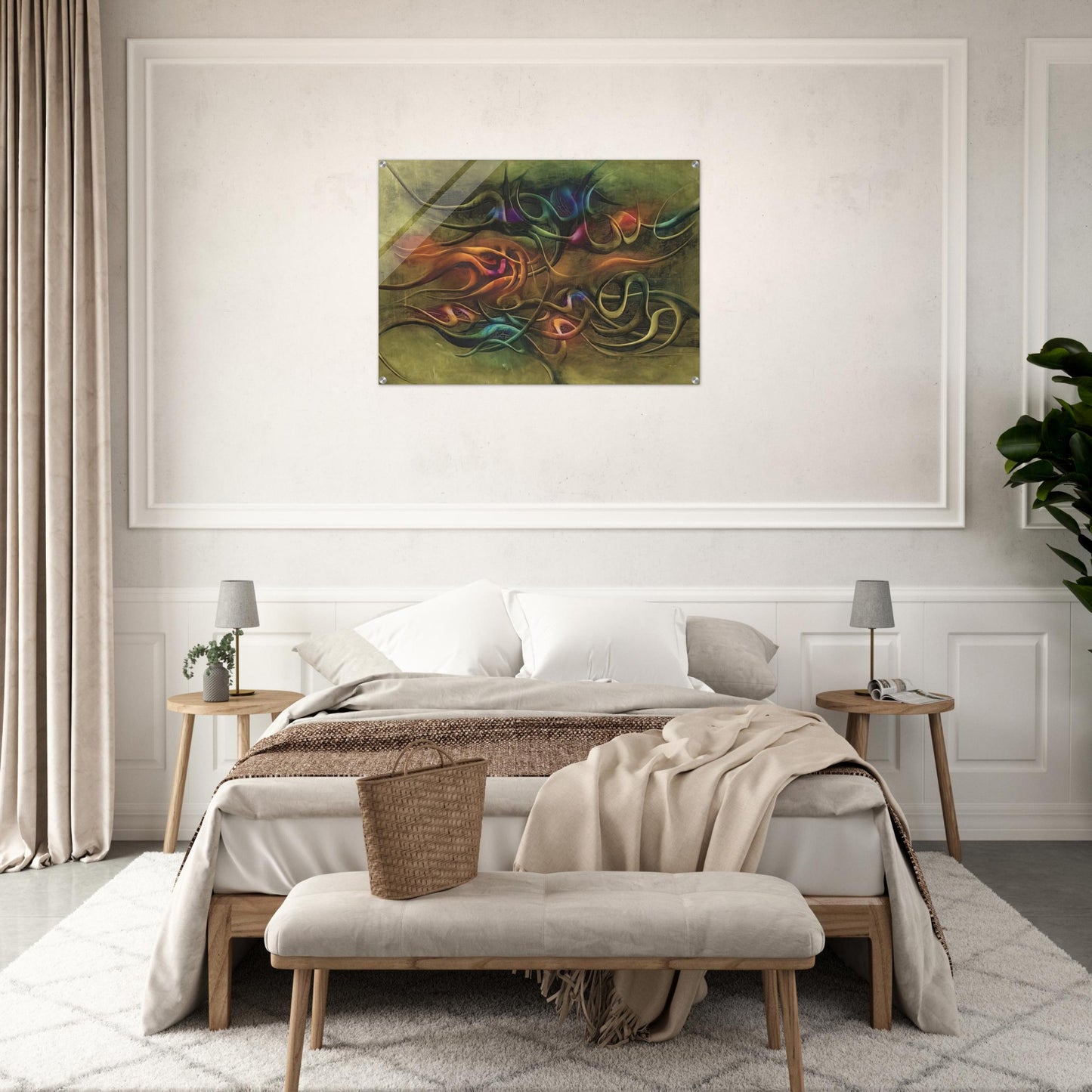 Peinture - Surrealism - Simon Hantai Acrylic Print - 70x100 cm / 28x40″ inches | Simon Hantai Wall Art | Simon Hantai Prints