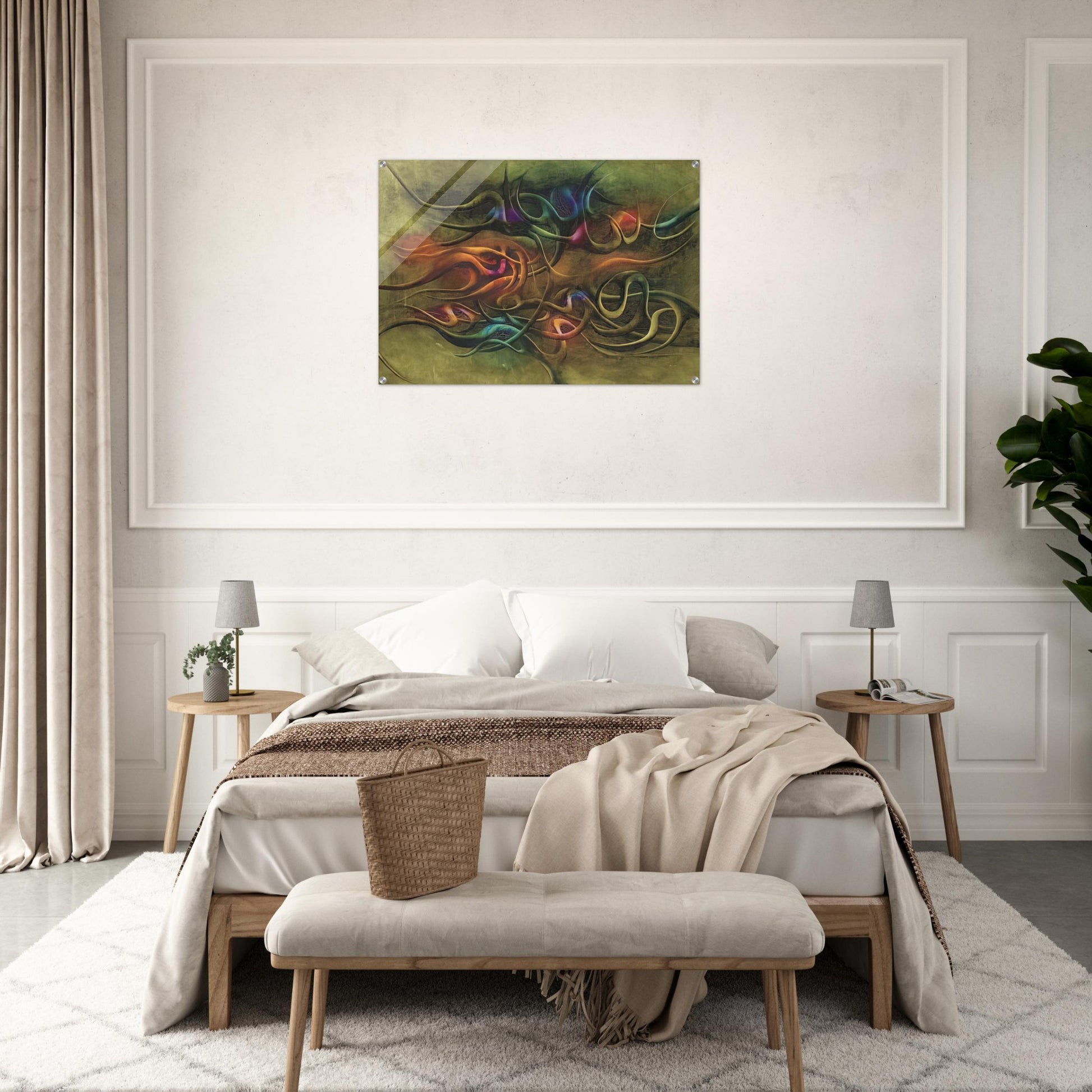Peinture - Surrealism - Simon Hantai Acrylic Print - 70x100 cm / 28x40″ inches | Simon Hantai Wall Art | Simon Hantai Prints