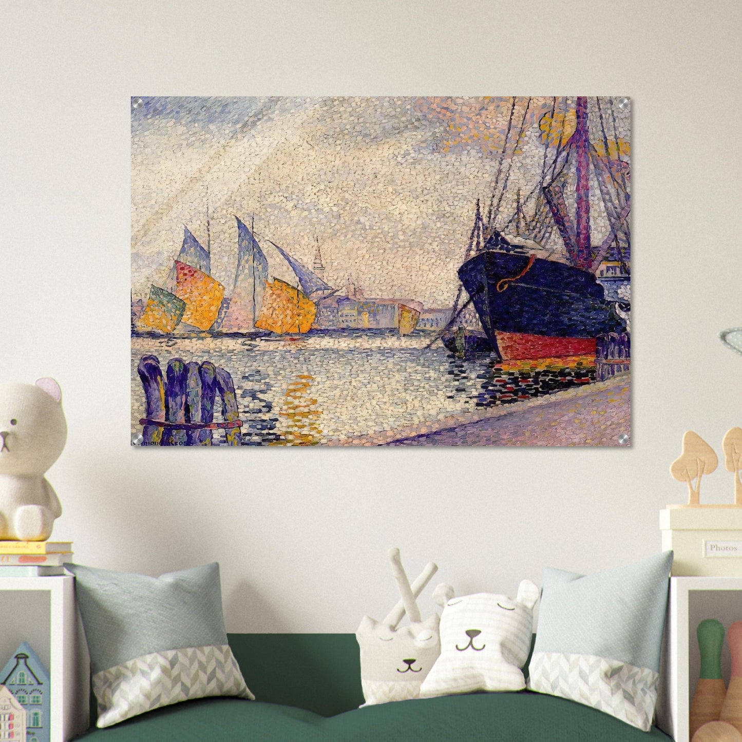 Canal de la Guidecca, Venice - Henri-Edmond Cross Acrylic Print - 70x100 cm / 28x40″ inches