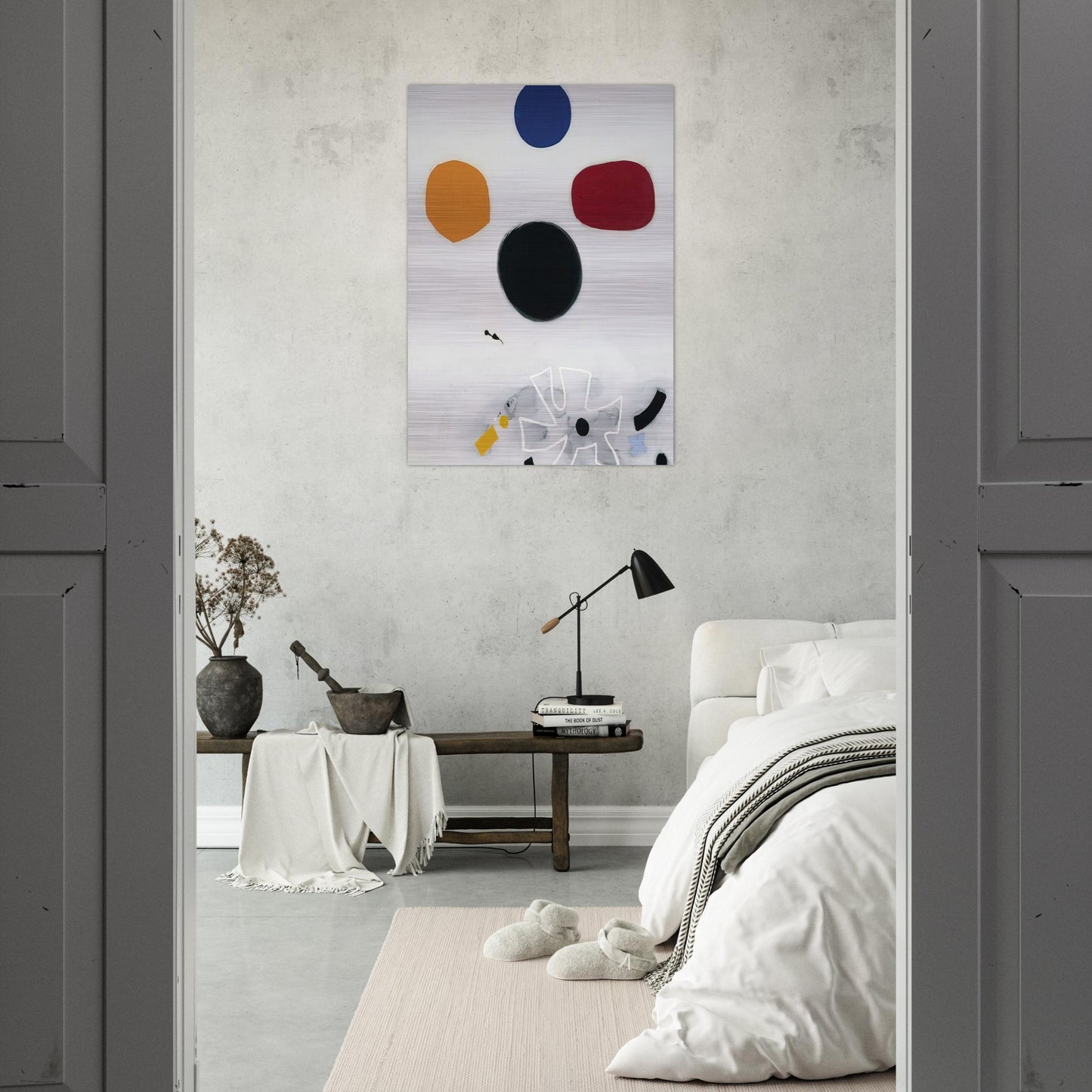 White Line #2 - 1968 - Adolph Gottlieb Brushed Aluminum Print - 70x100 cm / 28x40 inches | Adolph Gottlieb Aluminum Print | Adolph Gottlieb Prints