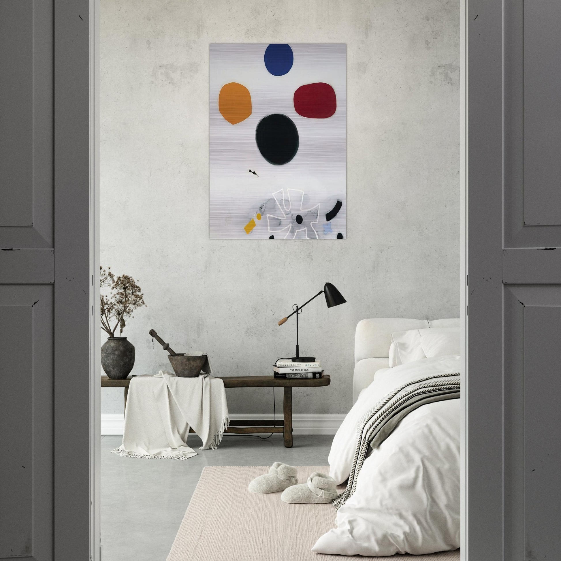 White Line #2 - 1968 - Adolph Gottlieb Brushed Aluminum Print - 70x100 cm / 28x40 inches | Adolph Gottlieb Aluminum Print | Adolph Gottlieb Prints