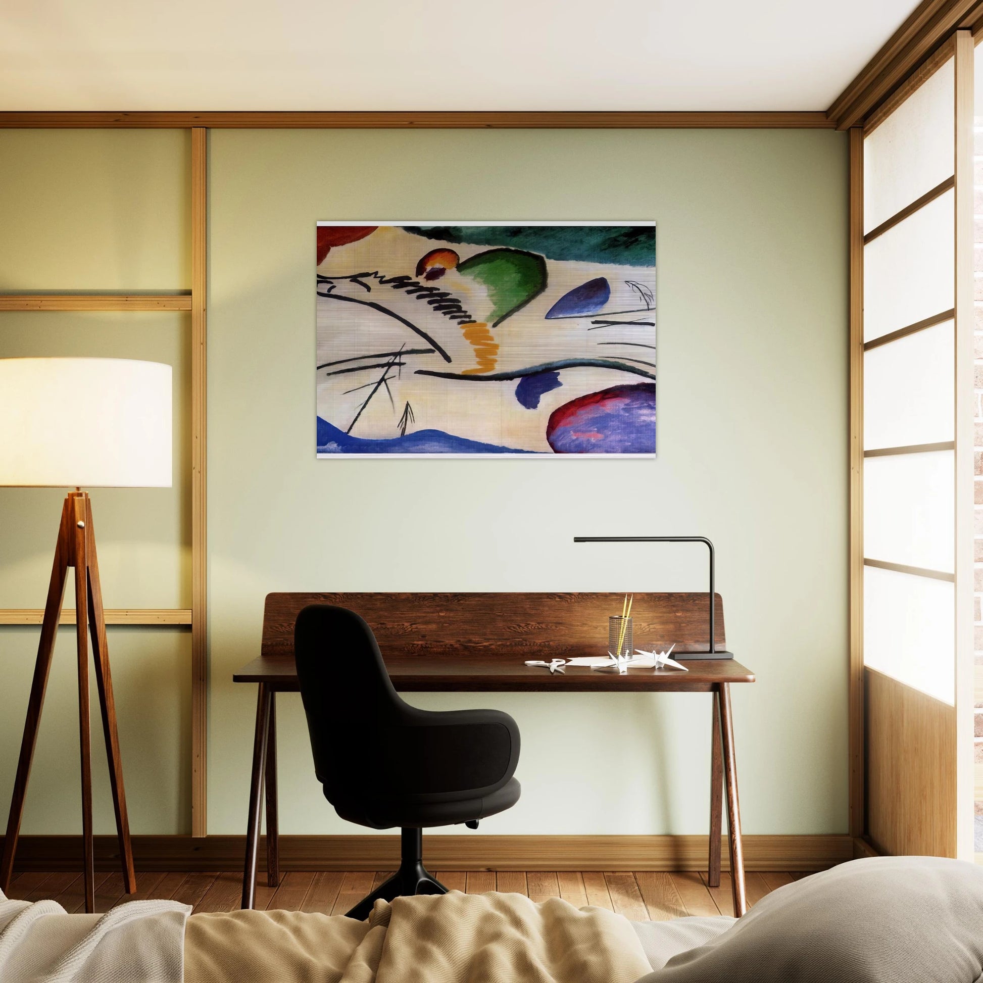 LYRICAL LYRICS 1911 - Wassily Kandinsky Brushed Aluminum Print - 70x100 cm / 28x40 inches | Wassily Kandinsky Aluminum Print | Wassily Kandinsky Prints