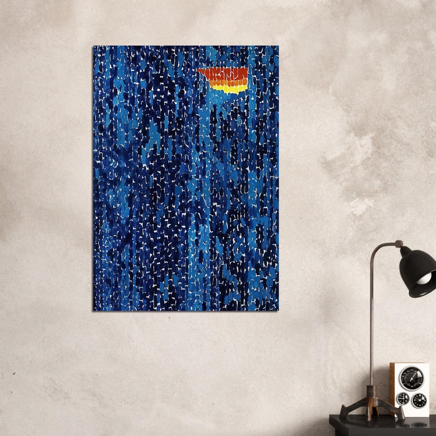 STARRY NIGHT AND THE ASTRONAUTS 1972 - Alma Woodsey Thomas Brushed Aluminum Print - 70x100 cm / 28x40 inches | Alma Woodsey Thomas Aluminum Print | Alma Woodsey Thomas Prints