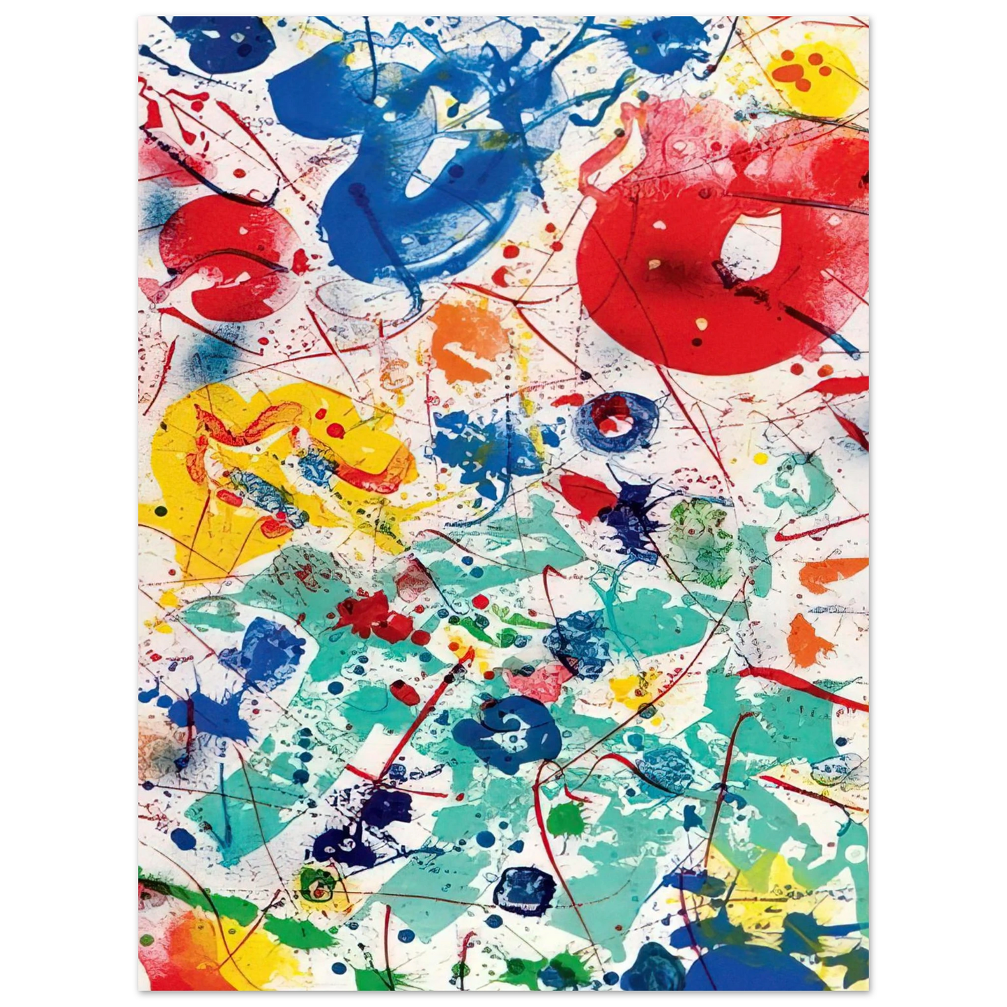 Sam Francis - Untitled  SF 358   75x100 cm / 30x40inches Fine Art Poster