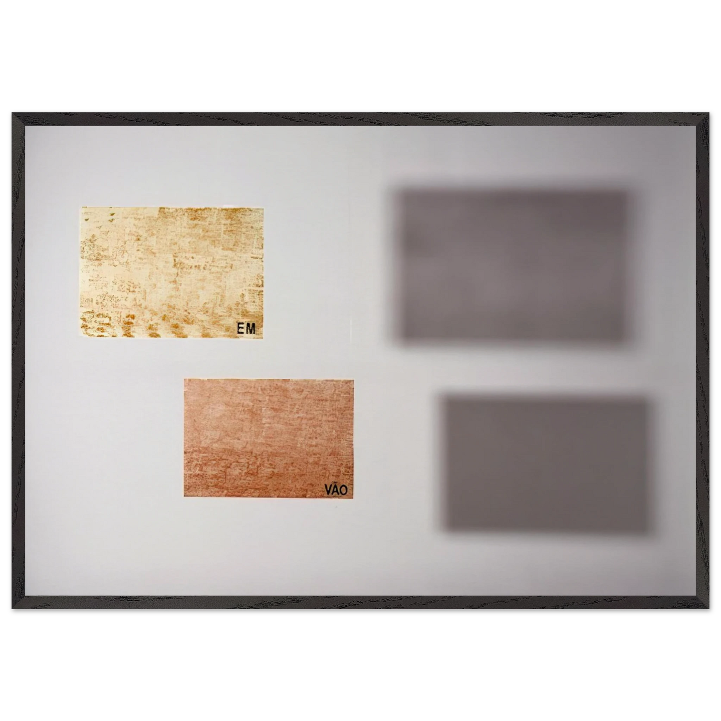 Poems of Light In vain - 1957 - Lygia Pape 70x100 cm / 28x40 inches Framed Art Print – Black Wooden Frame