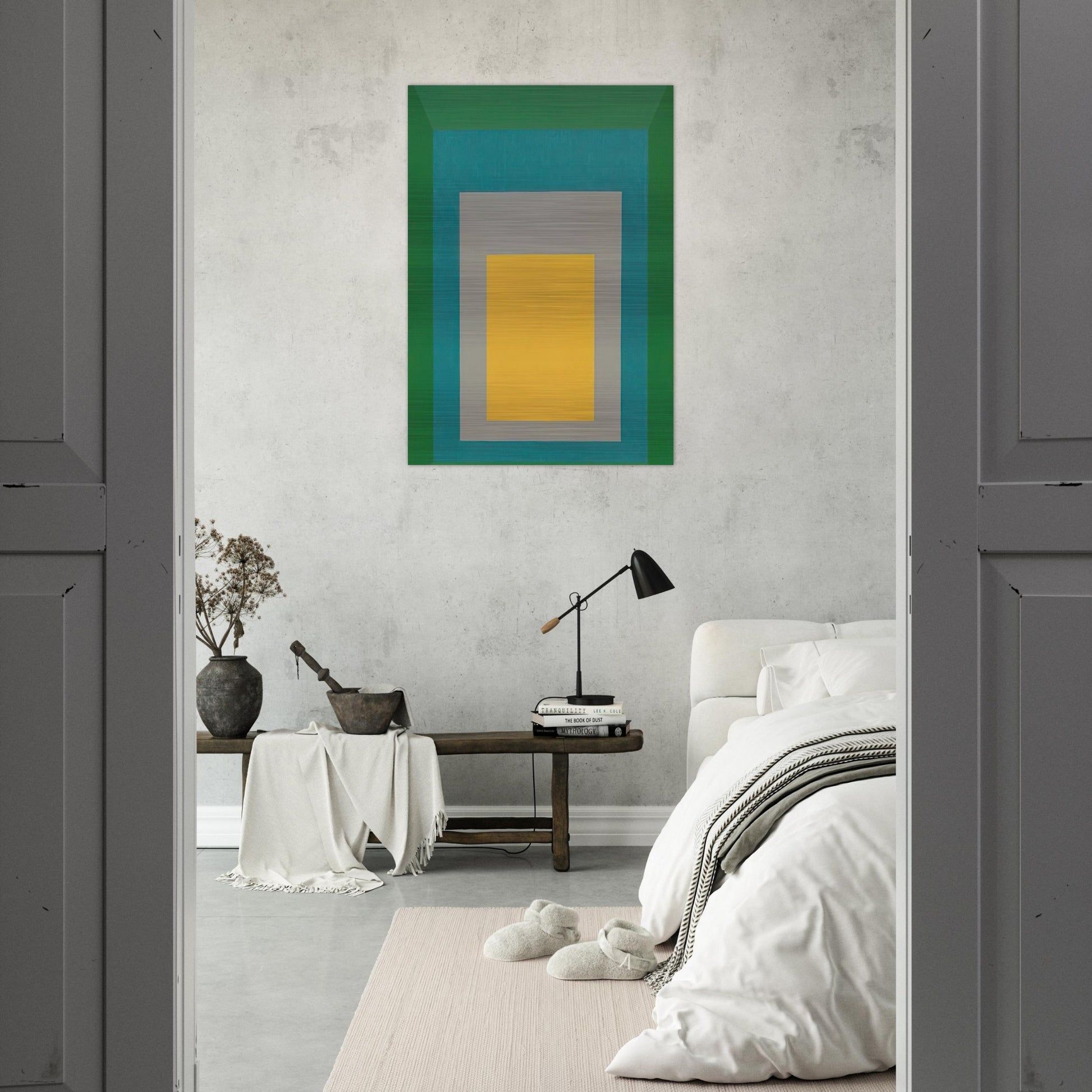 HOMAGE TO THE SQUARE APPARITION 1959 - Josef Albers Brushed Aluminum Print - 70x100 cm / 28x40 inches | Josef Albers Aluminum Print | Josef Albers Prints