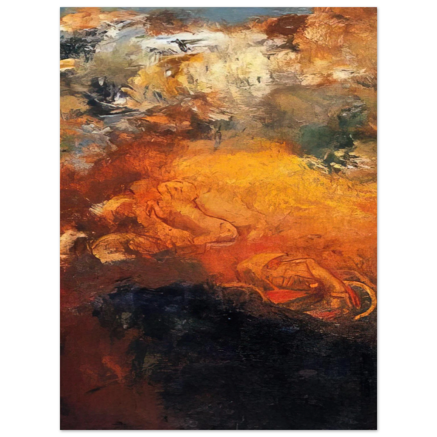 Odilon Redon - APOLLO S CHARIOT  75x100 cm / 30x40inches Fine Art Poster