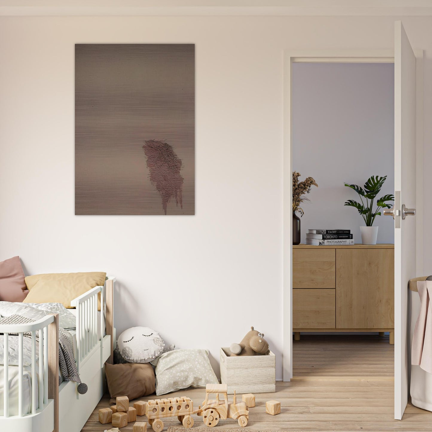 Pink Blend - 1972 - Robert Goodnough Brushed Aluminum Print - 70x100 cm / 28x40 inches | Robert Goodnough Aluminum Print | Robert Goodnough Prints