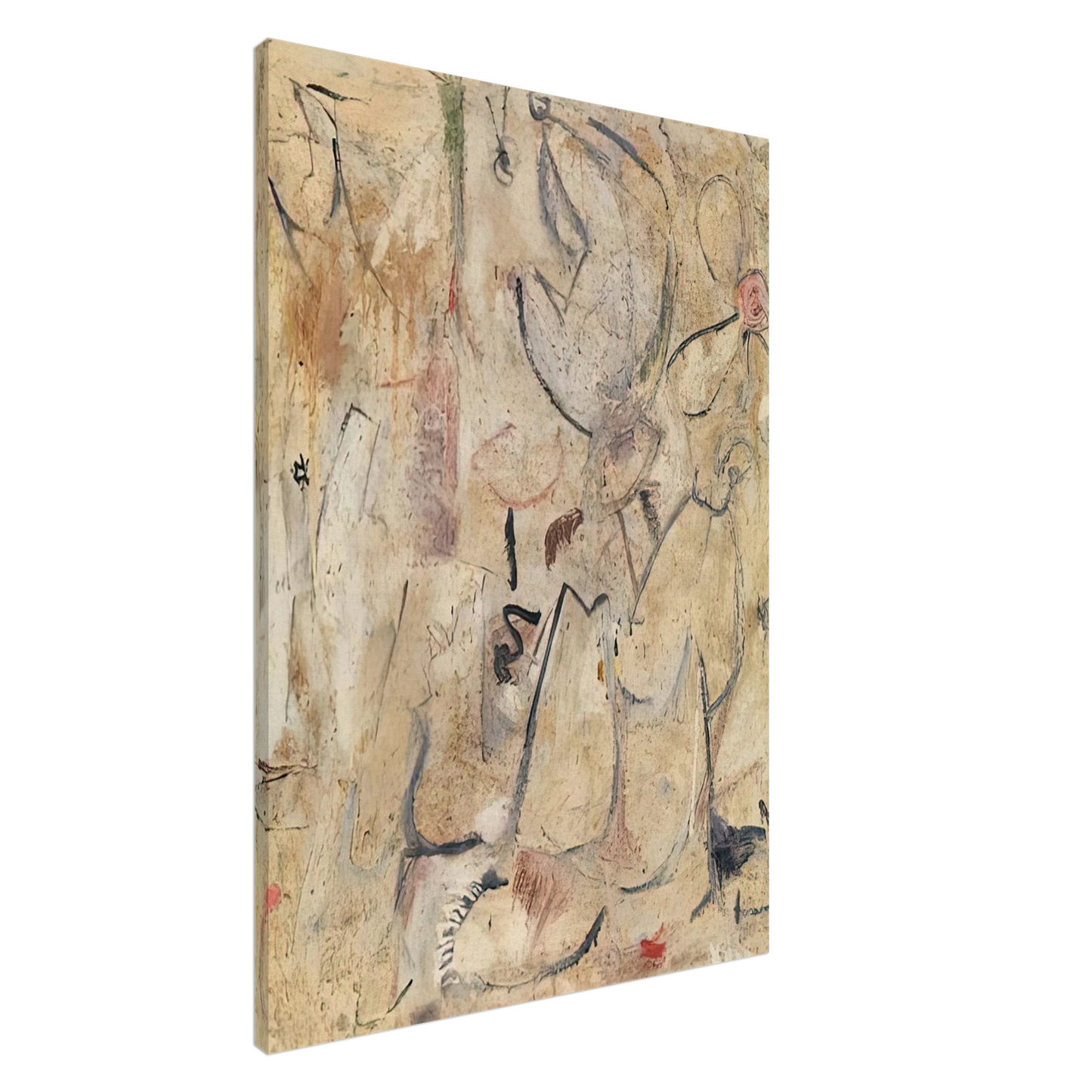 Helen Frankenthaler - Beach, 1950- Wall Art - 60x80 cm / 24x32 inches - Fine Art Poster-canvas - -