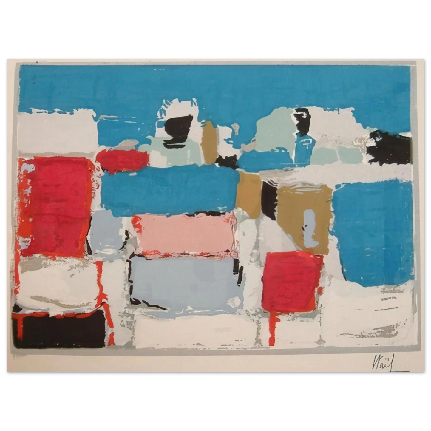 Nicolas de Stael - MÃƒÂ©diterranÃƒÂ©e 01 - Art Informel Fine Art Poster