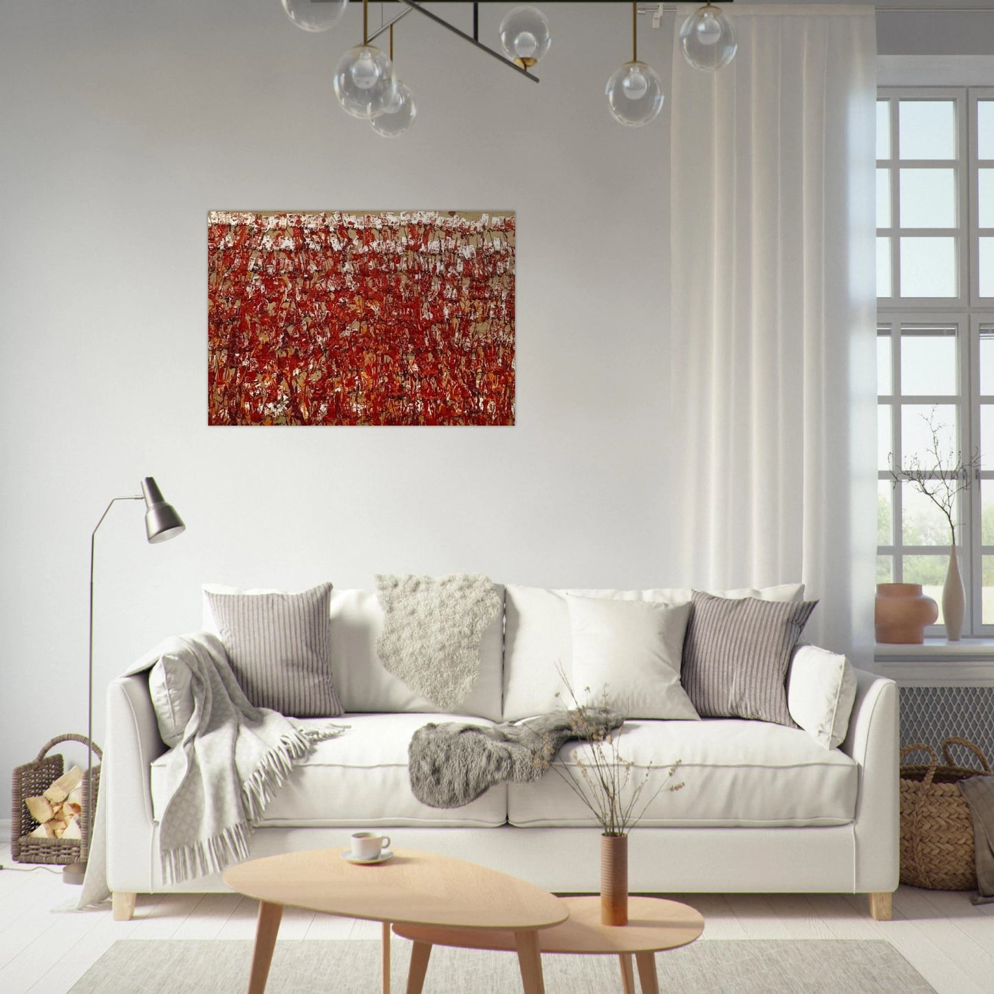Red Tubes of Paint - 1980 - Arman Brushed Aluminum Print - 70x100 cm / 28x40 inches | Arman Aluminum Print | Arman Prints