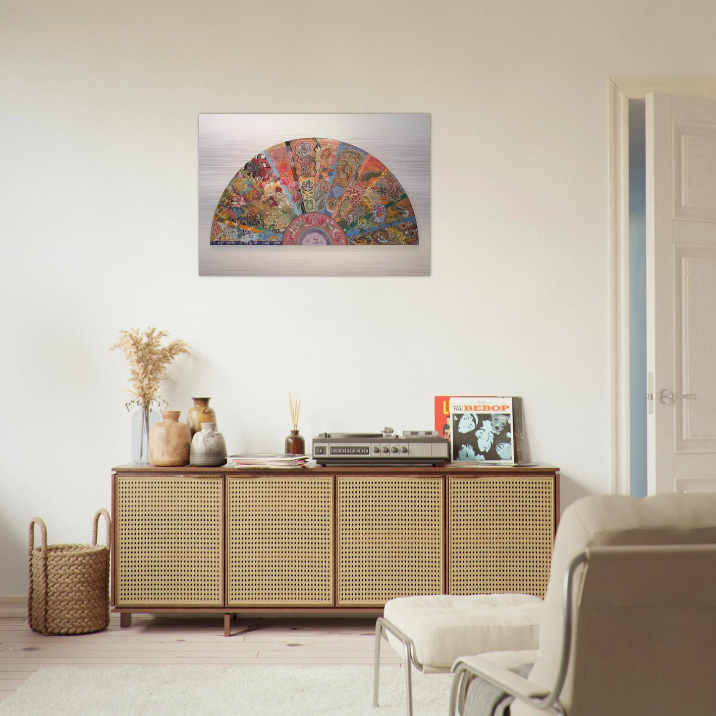 Pleasure Dome - 2003 - Miriam Schapiro Brushed Aluminum Print - 70x100 cm / 28x40 inches | Miriam Schapiro Aluminum Print | Miriam Schapiro Prints