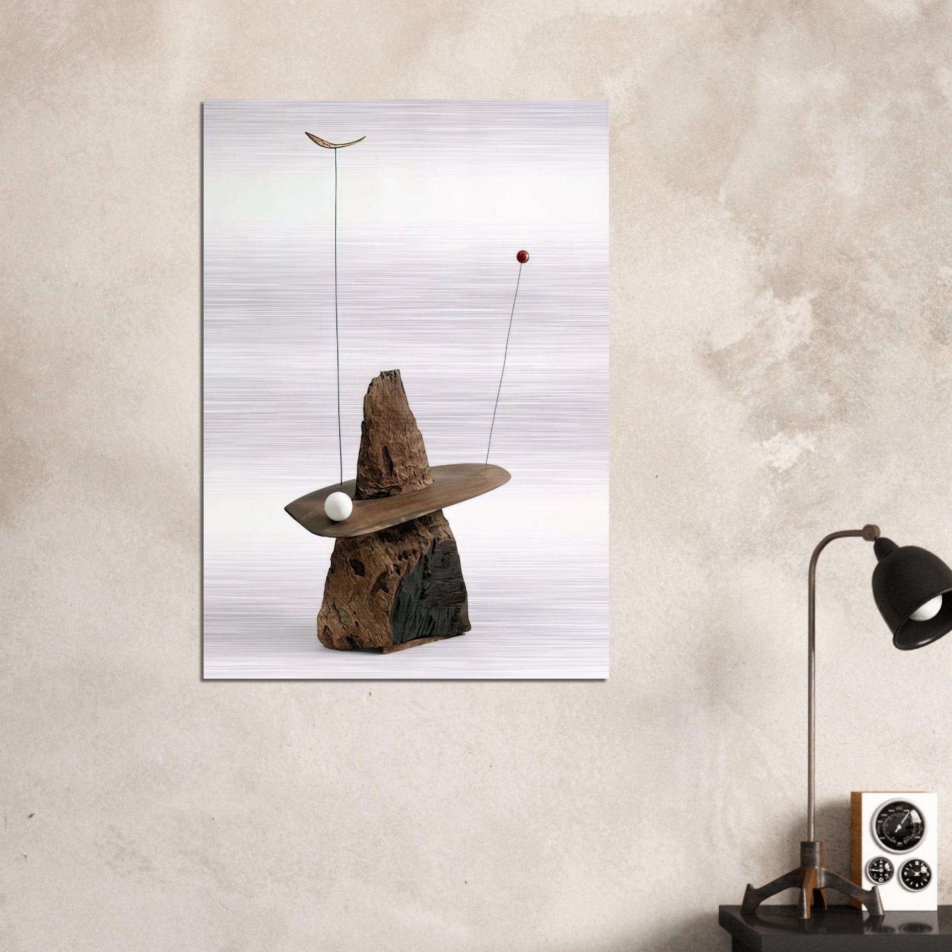 GIBRALTAR 1936 - Alexander Calder Brushed Aluminum Print - 70x100 cm / 28x40 inches | Alexander Calder Aluminum Print | Alexander Calder Prints