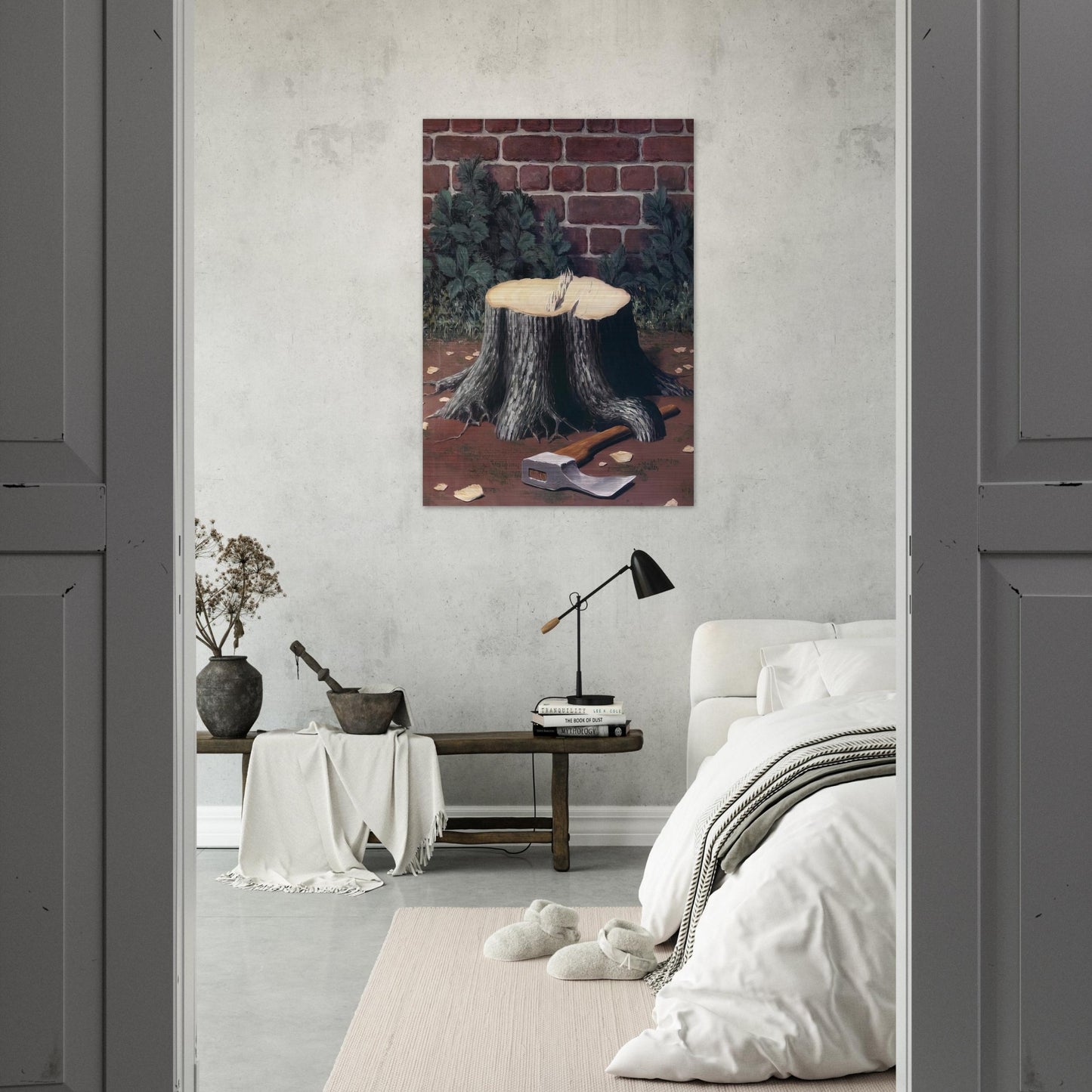 THE LABOURS OF ALEXANDER 1950 - Rene Magritte Brushed Aluminum Print - 70x100 cm / 28x40 inches | Rene Magritte Aluminum Print | Rene Magritte Prints