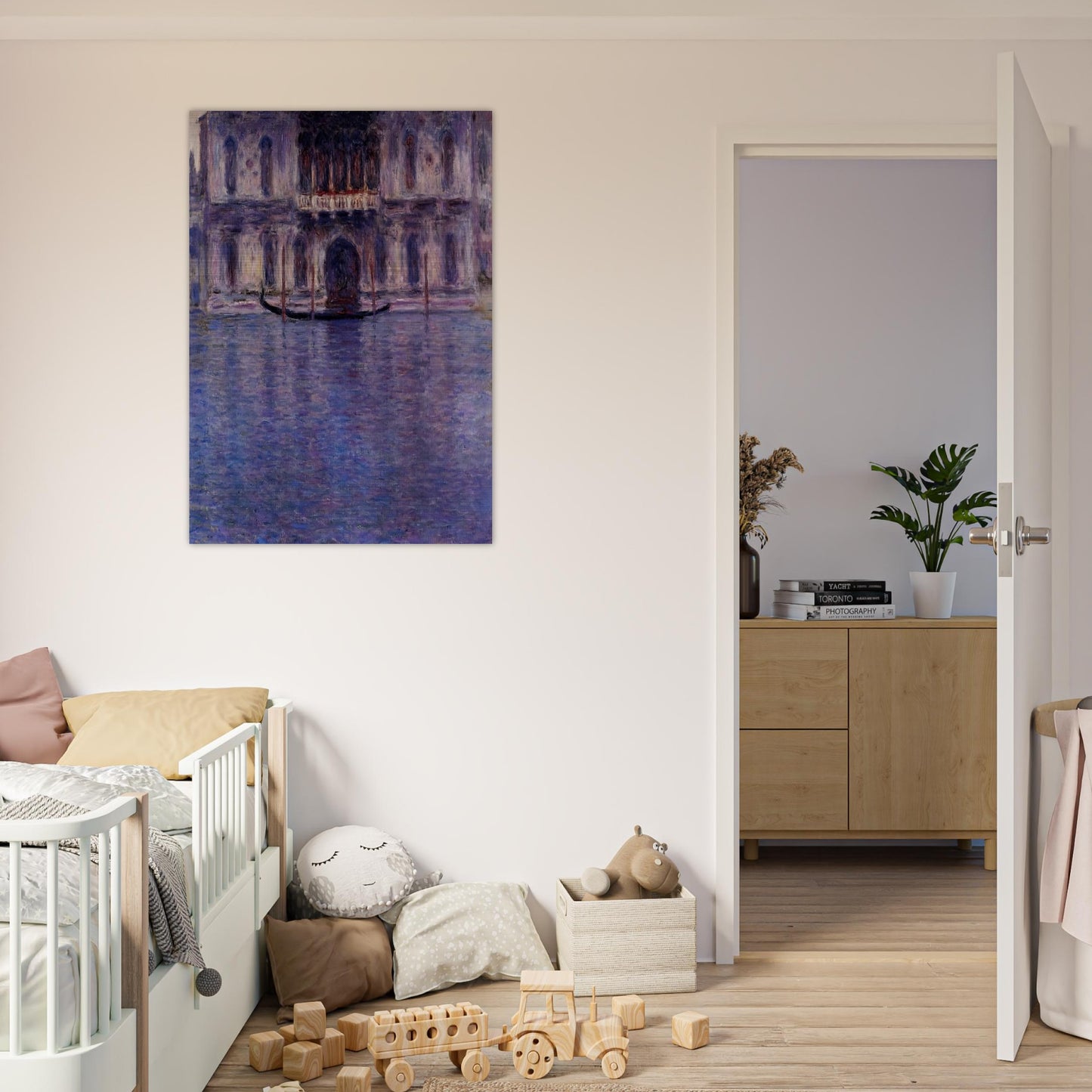 Palazzo Contarini 2 - claude monet Brushed Aluminum Print - 70x100 cm / 28x40 inches | claude monet Aluminum Print | claude monet Prints