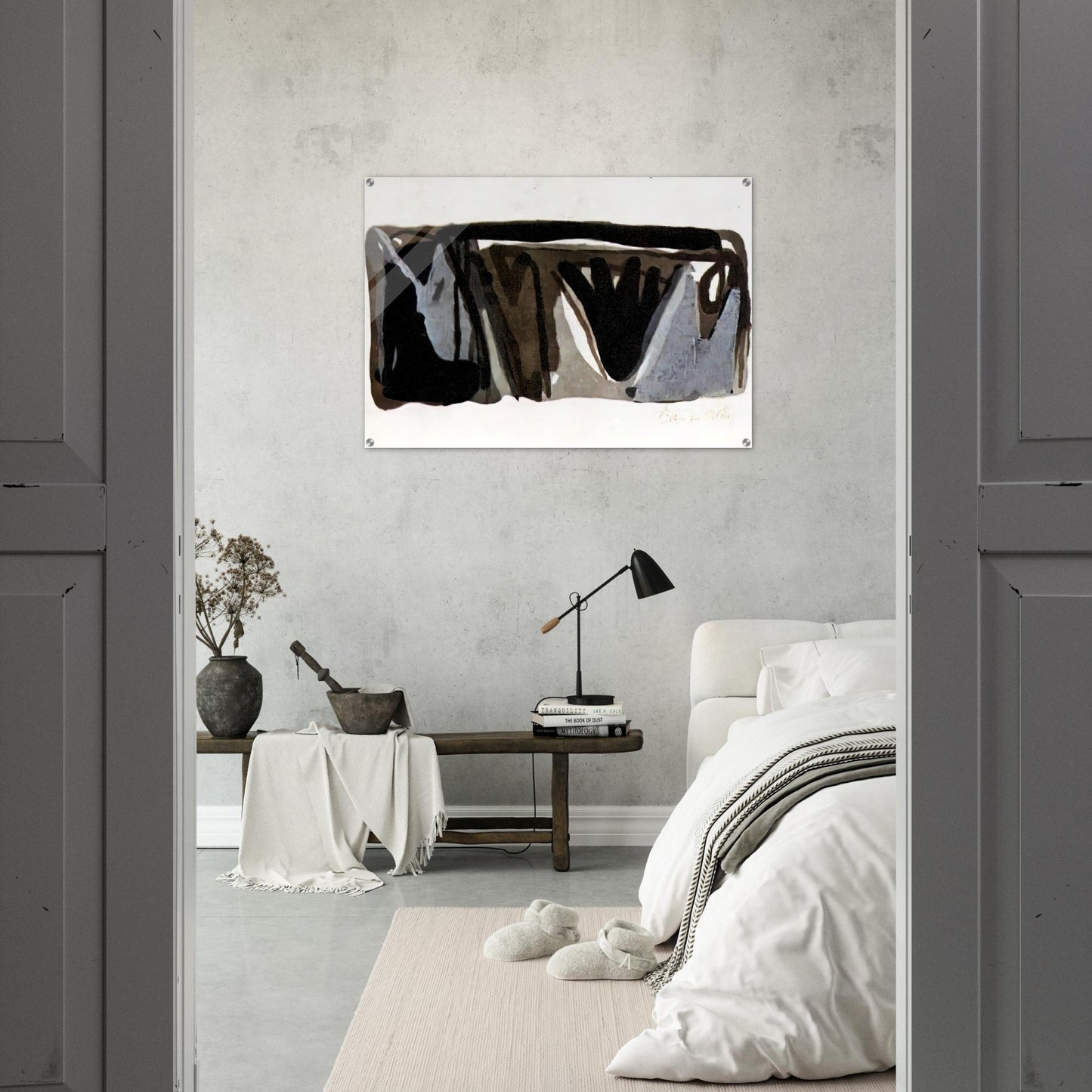 Grise nuit - 1975 - Bram van Velde Acrylic Print - 70x100 cm / 28x40″ inches