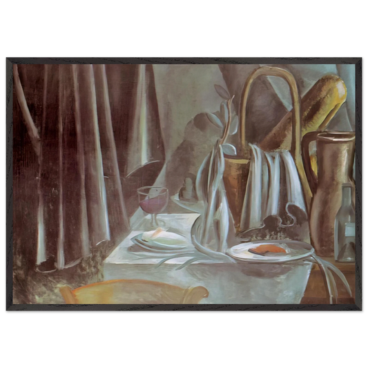 STILL LIFE 1912 N1 - Andre Derain 70x100 cm / 28x40 inches Framed Art Print – Black Wooden Frame