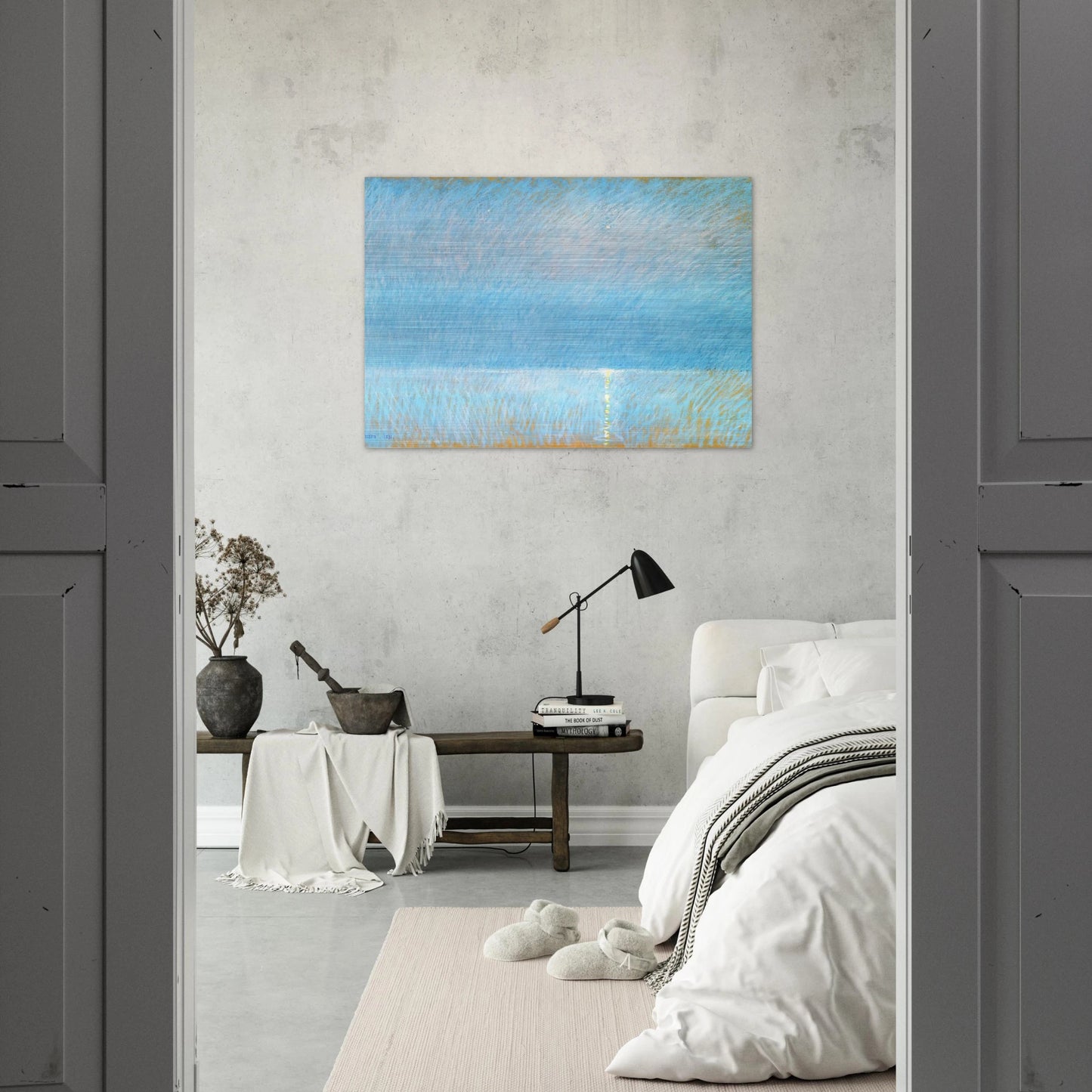 The Evening Star - Childe Hassam Brushed Aluminum Print - 70x100 cm / 28x40 inches | Childe Hassam Aluminum Print | Childe Hassam Prints