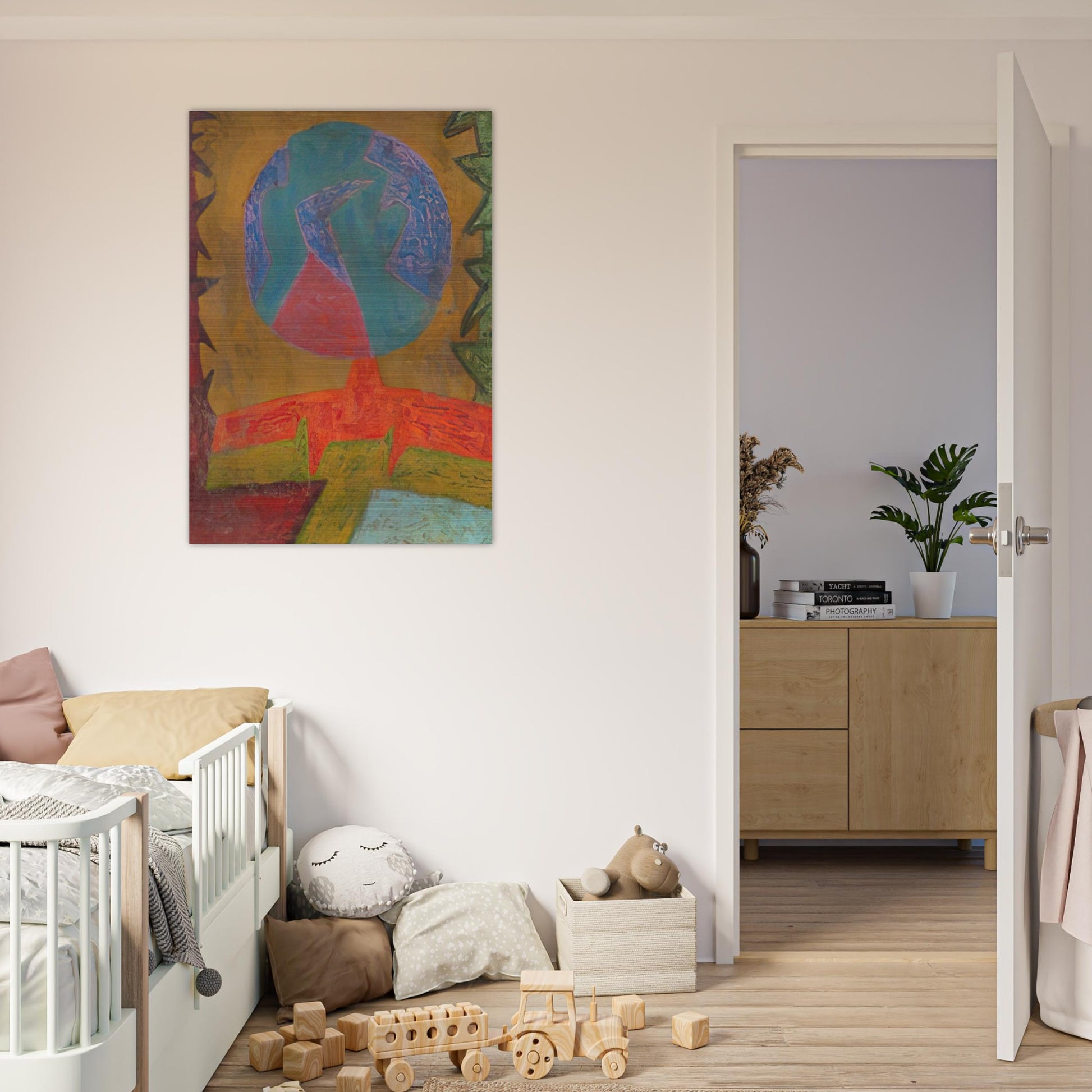 Luna - Pedro Coronel Brushed Aluminum Print - 70x100 cm / 28x40 inches | Pedro Coronel Aluminum Print | Pedro Coronel Prints