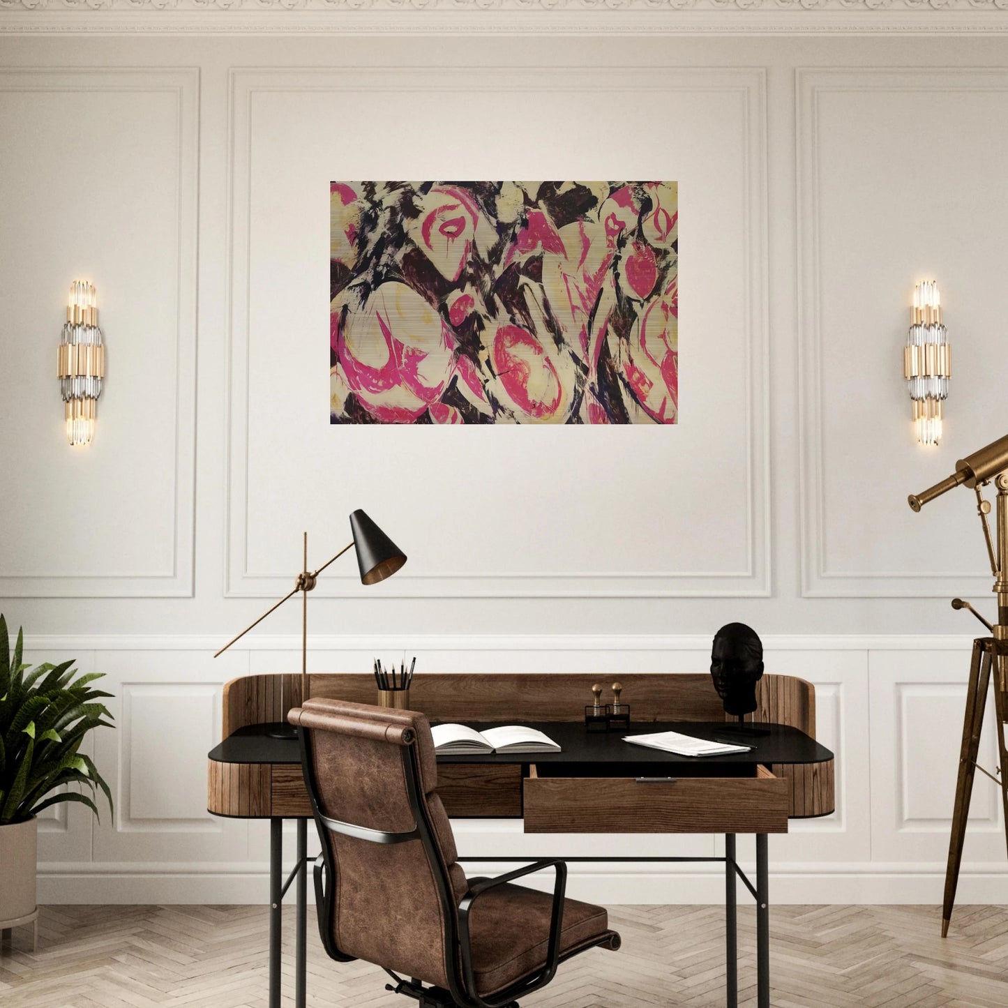 Gaea - Lee Krasner Brushed Aluminum Print - 70x100 cm / 28x40 inches | Lee Krasner Aluminum Print | Lee Krasner Prints