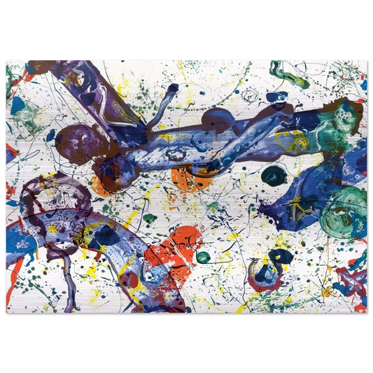 King Corpse  SFS-288  - Sam Francis Brushed Aluminum Print - 70x100 cm / 28x40 inches | Sam Francis Aluminum Print | Sam Francis Prints