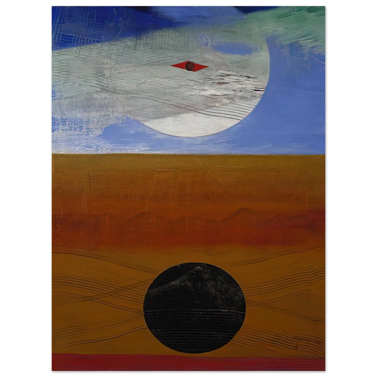 Max Ernst - Sea and Sun  75x100 cm / 30x40inches Fine Art Poster