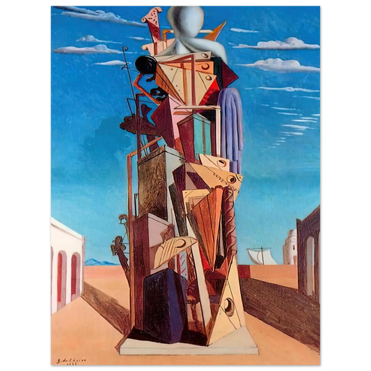 Giorgio de Chirico - THE GREAT MACHINE 1925  75x100 cm / 30x40inches Fine Art Poster