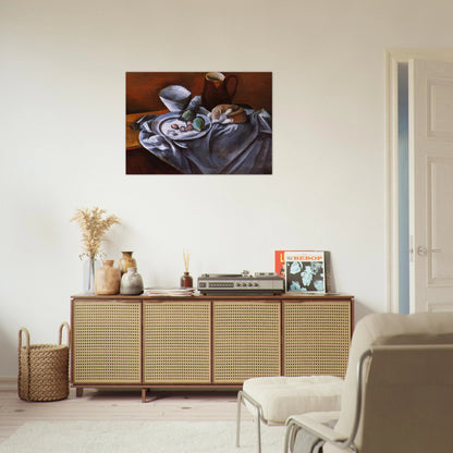 STILL LIFE WITH PEARS AND INDIAN BOWL - Andre Derain Brushed Aluminum Print - 70x100 cm / 28x40 inches | Andre Derain Aluminum Print | Andre Derain Prints