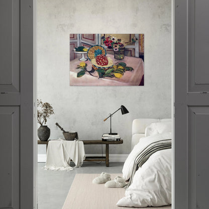 STILL LIFE WITH PINEAPPLES 1940 - Henri Matisse Brushed Aluminum Print - 70x100 cm / 28x40 inches | Henri Matisse Aluminum Print | Henri Matisse Prints