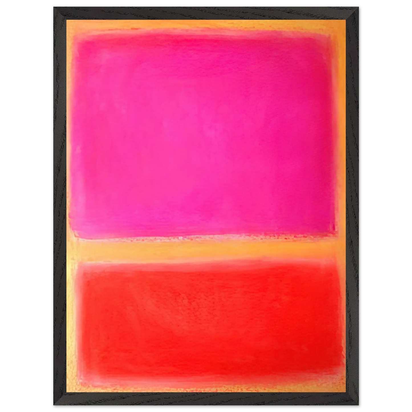 Helen Frankenthaler - Untitled - Color Field Painting Wall art - 20x25 cm / 8x10 inches - Premium Wooden Framed Poster With Fine Art Paper - Black frame